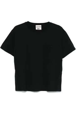 SEMICOUTURE T-shirt in cotone classico marina