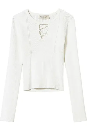 Twin-Set Maglione A Coste Incrociate
