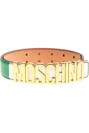 Moschino Cintura di lettera metallica italia