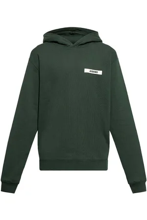 Jacquemus Felpa con cappuccio di cotone con logo