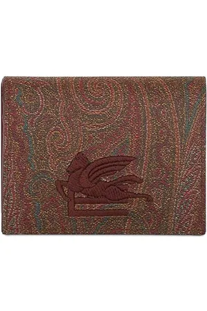 Etro Portacarte bifold con stampa Paisley