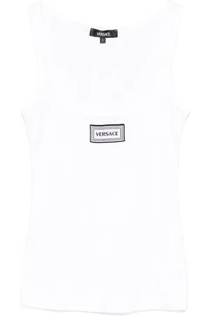 VERSACE Canotta bianca con logo