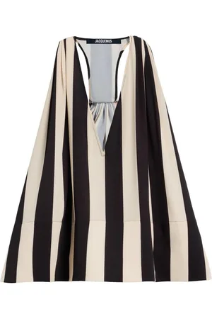 Jacquemus Top Le Haut Norma in e Black Stripes
