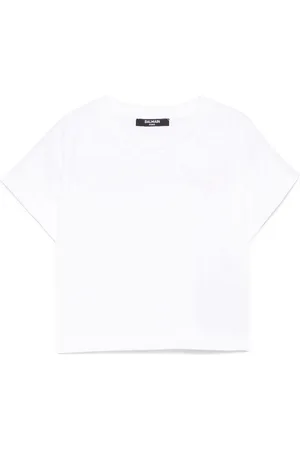 Balmain T-shirt bianca a maniche corte