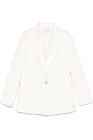 FORTE FORTE Blazer avorio con tasche