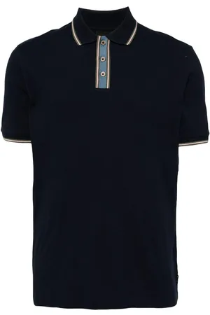 Paul Smith Polo di cotone con inserti colorati