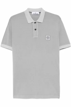 Stone Island Polo di cotone con maniche corte