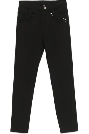 Liu Jo Pantaloni aderenti neri con strass