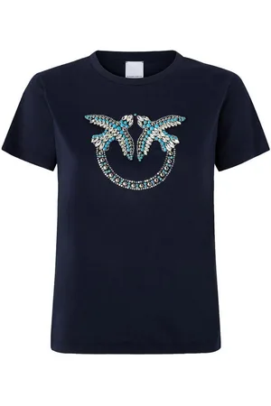 Pinko T-Shirt Con Ricamo Love Birds
