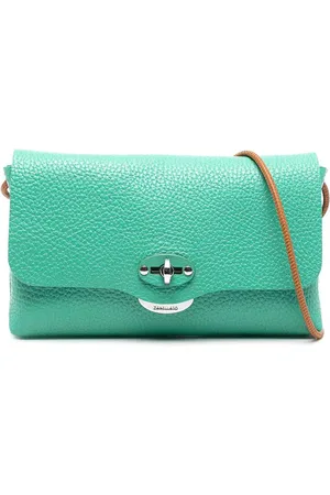 Zanellato Pochette in pelle turchese
