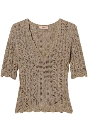 Twin-Set Top Con Lavorazione Pointelle