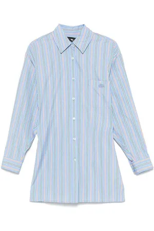 Etro Camicia Righe Azzurro