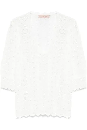 Twin-Set Blusa In Maglia Traforata