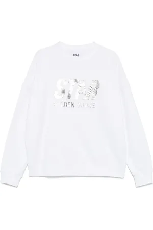 Golden Goose Felpa Logo Argento