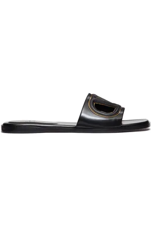 VALENTINO GARAVANI Slide in pelle tagliata Vlogo