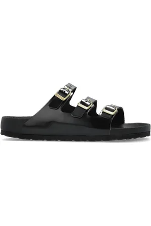 Birkenstock Sandali Slides Con Fibbia
