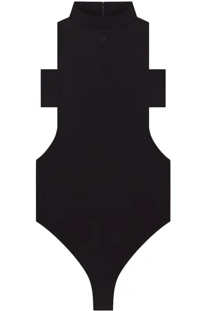 Courrèges Body Con Collo Rialzato