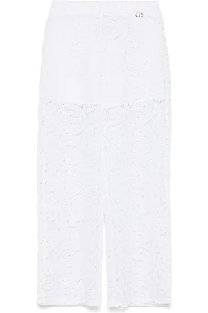 Twin-Set Pantaloni In Pizzo