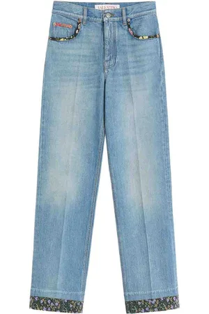VALENTINO GARAVANI Jeans Con Dettaglio A Fiori