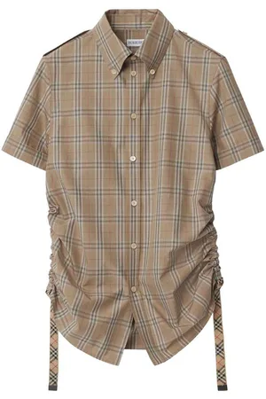 Burberry Camicia di cotone a scacchi