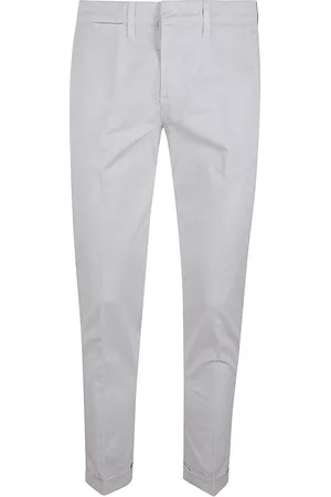 FAY Pantalone In Raso Di Cotone Stretch