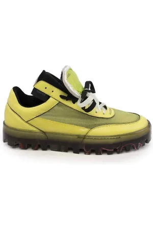 Rbrsl Bold sneaker gialla uomo in pelle e tessuto tecnico
