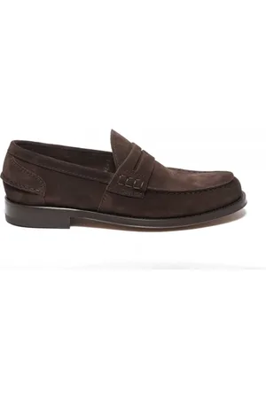 Green george Mocassino in suede ebano