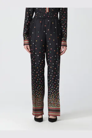 RED Valentino PANTALONE ST FLOWER & STRIPES