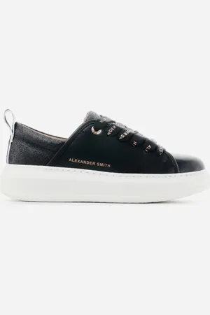 Alexander Smith Sneakers vegana nera con sperone glitter