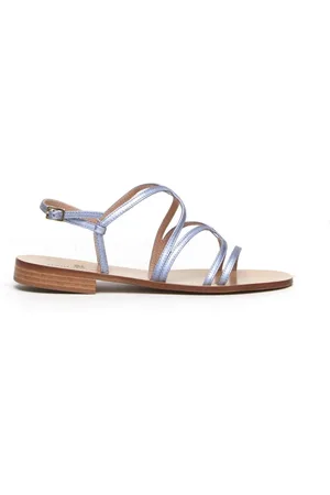 Paolo Ferrara Sandalo 3026 in pelle azzurro