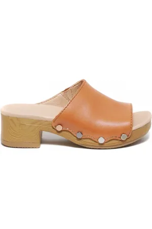 Dansko Sandalo a zoccolo Giana in pelle cuoio