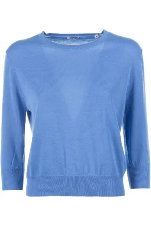 Aspesi Maglia azzurra con maniche 3/4