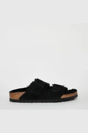 Birkenstock Sandalo Arizona in pelle scamosciata nera