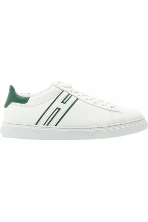 Hogan Sneakers cassetta pelle dettagli verde