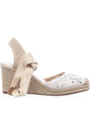 Ralph Lauren Espadrillas con zeppa e lacci alla caviglia
