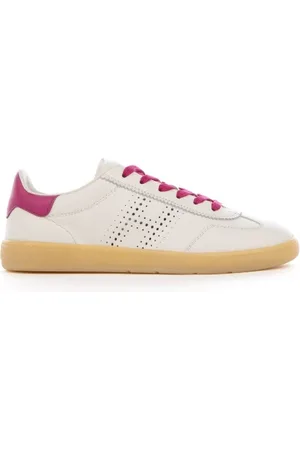 Hogan Sneakers Cool in pelle fuxia e fondo a contrasto