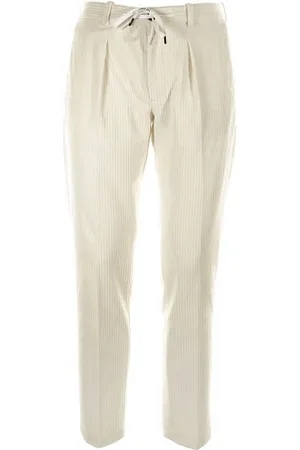 Circolo Pantalone cream con coulisse