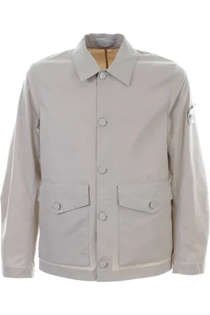 Stone Island Giacca con bottoni e logo sulla manica