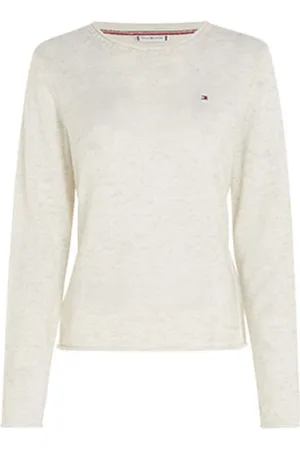 Tommy Hilfiger Maglia girocollo bianca con mini logo
