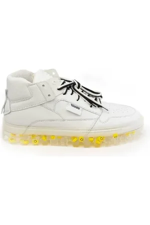 Rbrsl Bold sneaker donna suola trasparente con smile