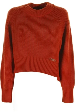 Michael Kors Pullover corto in misto lana a coste