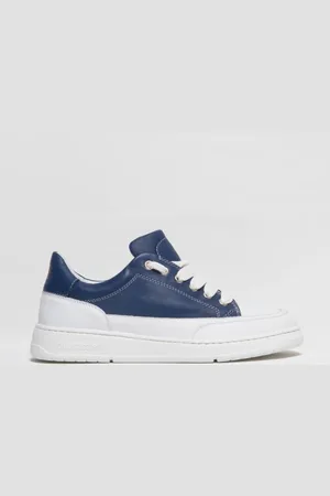 Candice Cooper Sneakers nappa blu e bianca