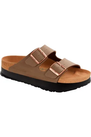 Birkenstock Sandalo Arizona Platform in pelle vegana Birkbuc