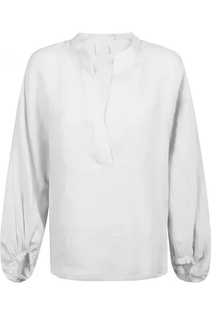 ELEVENTY Camicia in lino con apertura a V