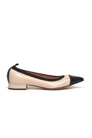 ANNA F. Ballerina 1732 in pelle beige