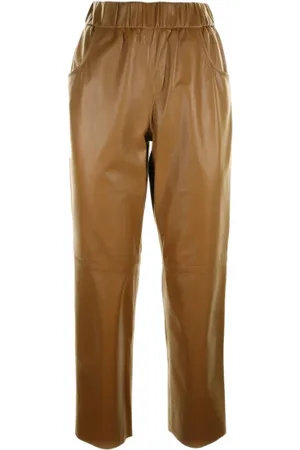 VIA MASINI 80 Pantalone in pelle a vita alta