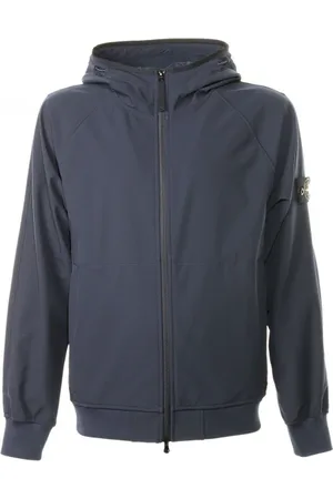 Stone Island Giubbotto con cappuccio bordato e zip