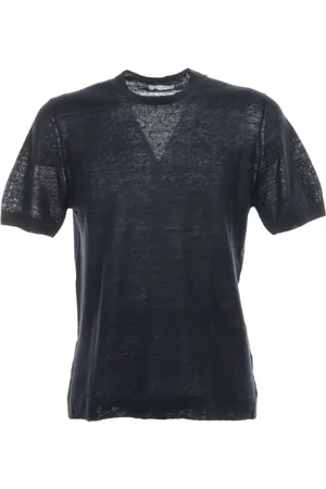 Circolo T-shirt girocollo in lino