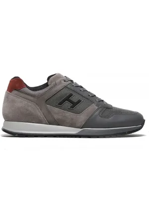 Hogan Sneaker H321 in pelle e tessuto tecnico grigio