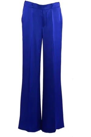 P.A.R.O.S.H. Pantalone ROMEA in viscosa bluette